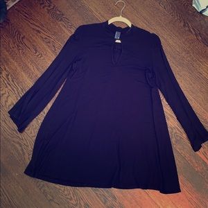 Long Sleeve Black or Red Dress